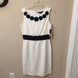 Alex Marie black and white sleeveless dress NWT